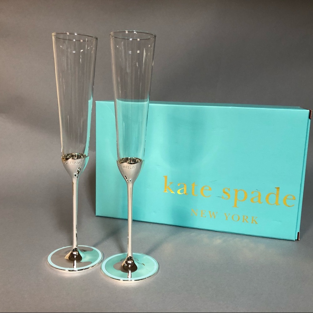 NWT Kate Spade Toasting Glasses